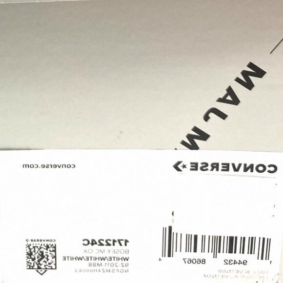 💖MEGA SALE💖Converse Men\'s Bosey MC Ox Canvas White 171224C Laces Pair Extra